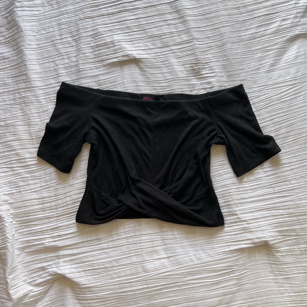 Black Crop Top Size: M